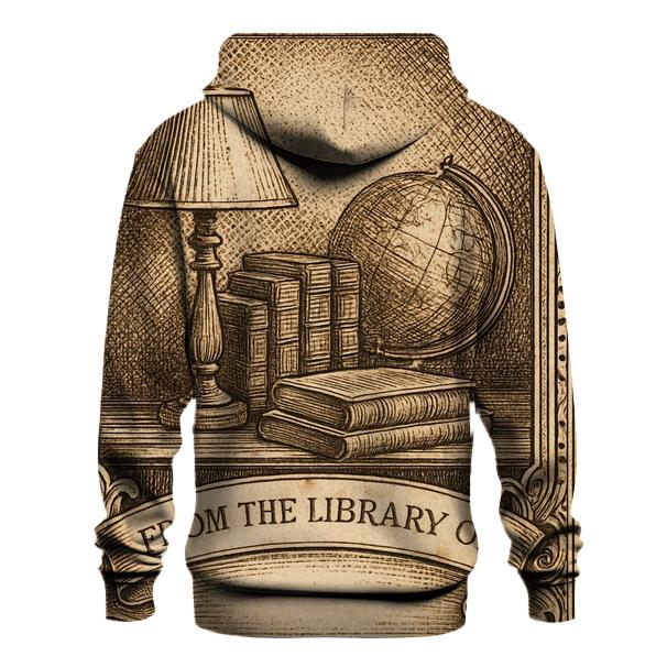 Classic Library Ex Libris Bookplate lightweight hoodies