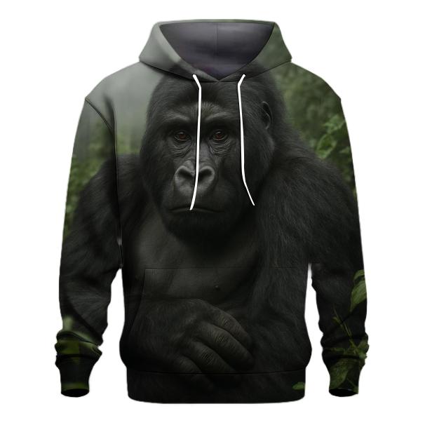Mountain Gorilla In Misty Canopy custom hoodies