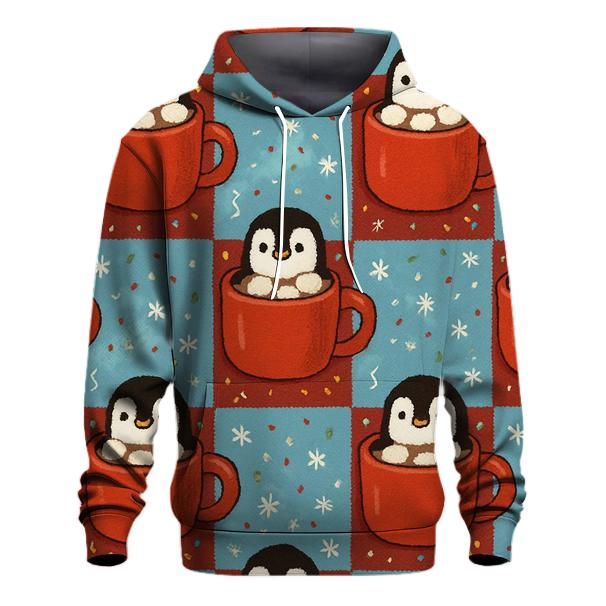 Polar Penguin Cocoa Mug Tiles Design premium hoodies