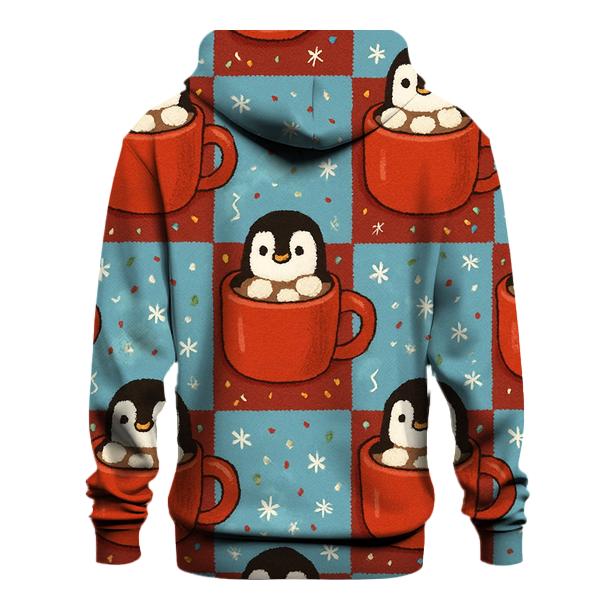 Polar Penguin Cocoa Mug Tiles Design premium hoodies