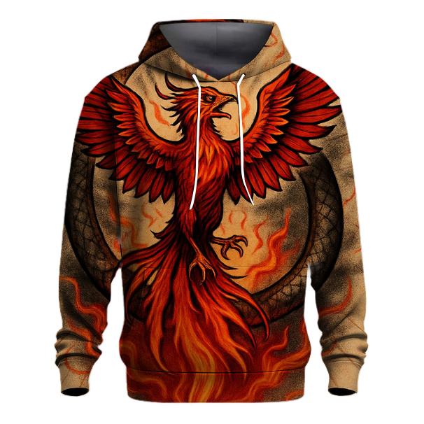 Phoenix Crowned Ouroboros zip-up hoodies