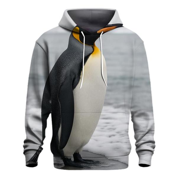 King Penguin At Icy Shoreline lightweight hoodies