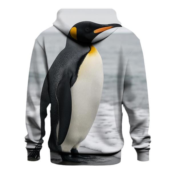 King Penguin At Icy Shoreline lightweight hoodies