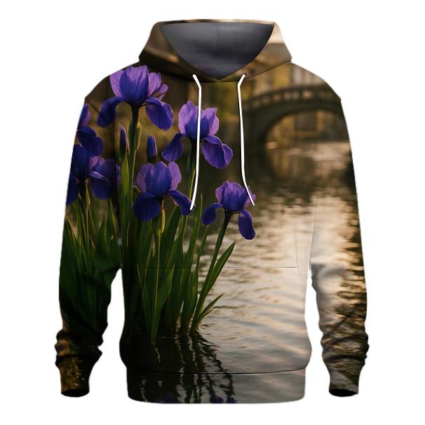 Iris Reflections At Traditional Canal Edge designer hoodies