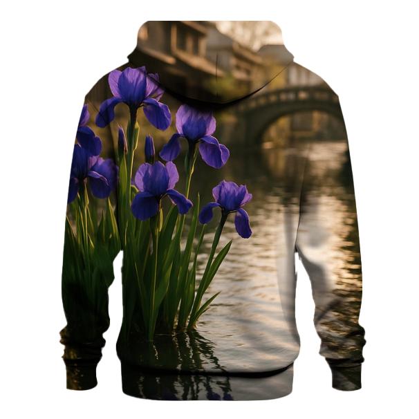 Iris Reflections At Traditional Canal Edge designer hoodies