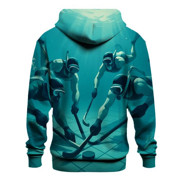Underwater Hockey Arena Glow pullover hoodies