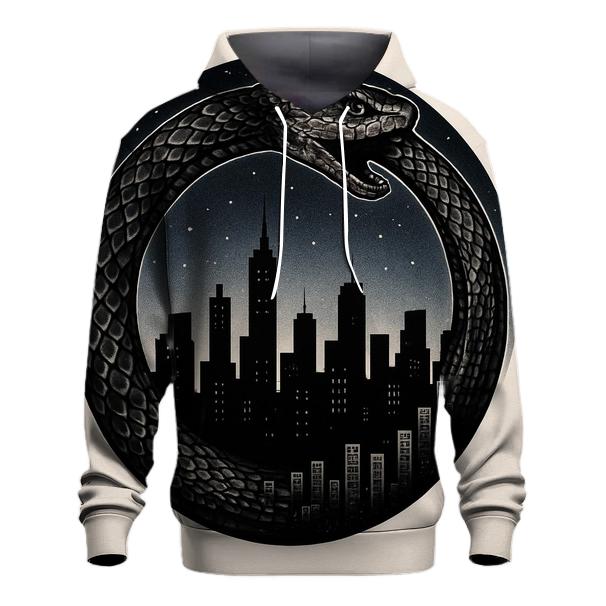City Skyline Ouroboros pullover hoodies