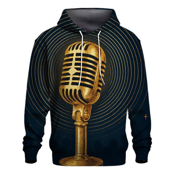 Golden Microphone Halo zip-up hoodies