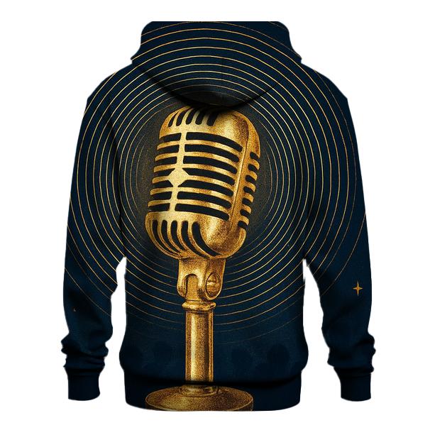 Golden Microphone Halo zip-up hoodies