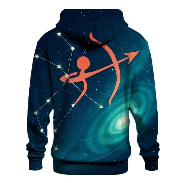 Sagittarius Galactic Archer Trajectory hoodie styles