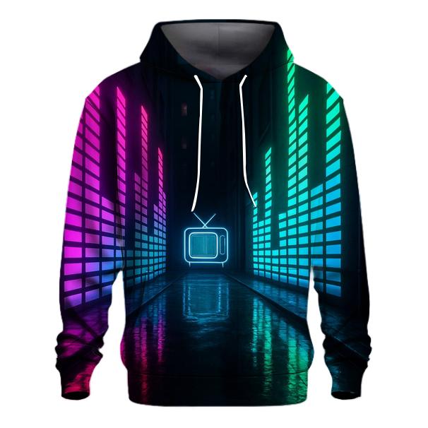 Neon Equalizer Alley graphic hoodies