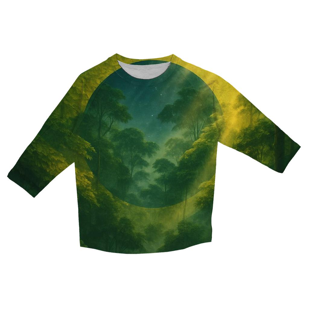 Brazilian_Rainforest_Dreamflag personalized 3/4 sleeve tees