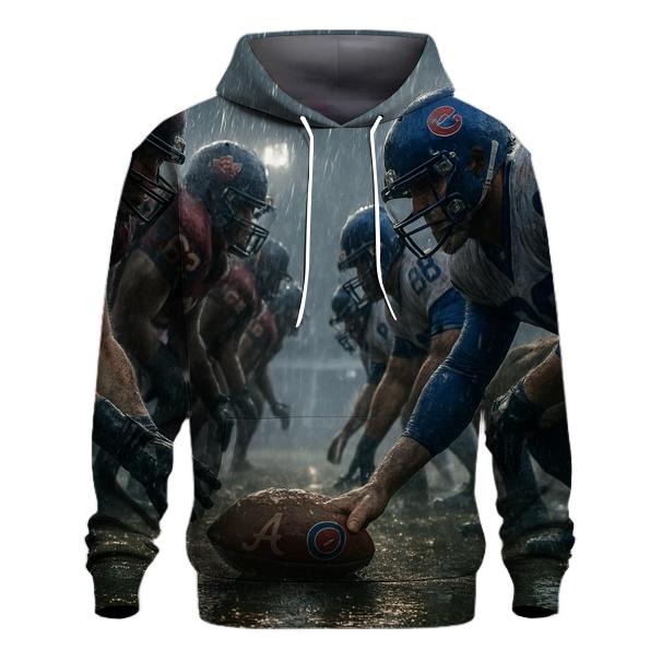 Rain Slicked Rivalry Overtime printed hoodies