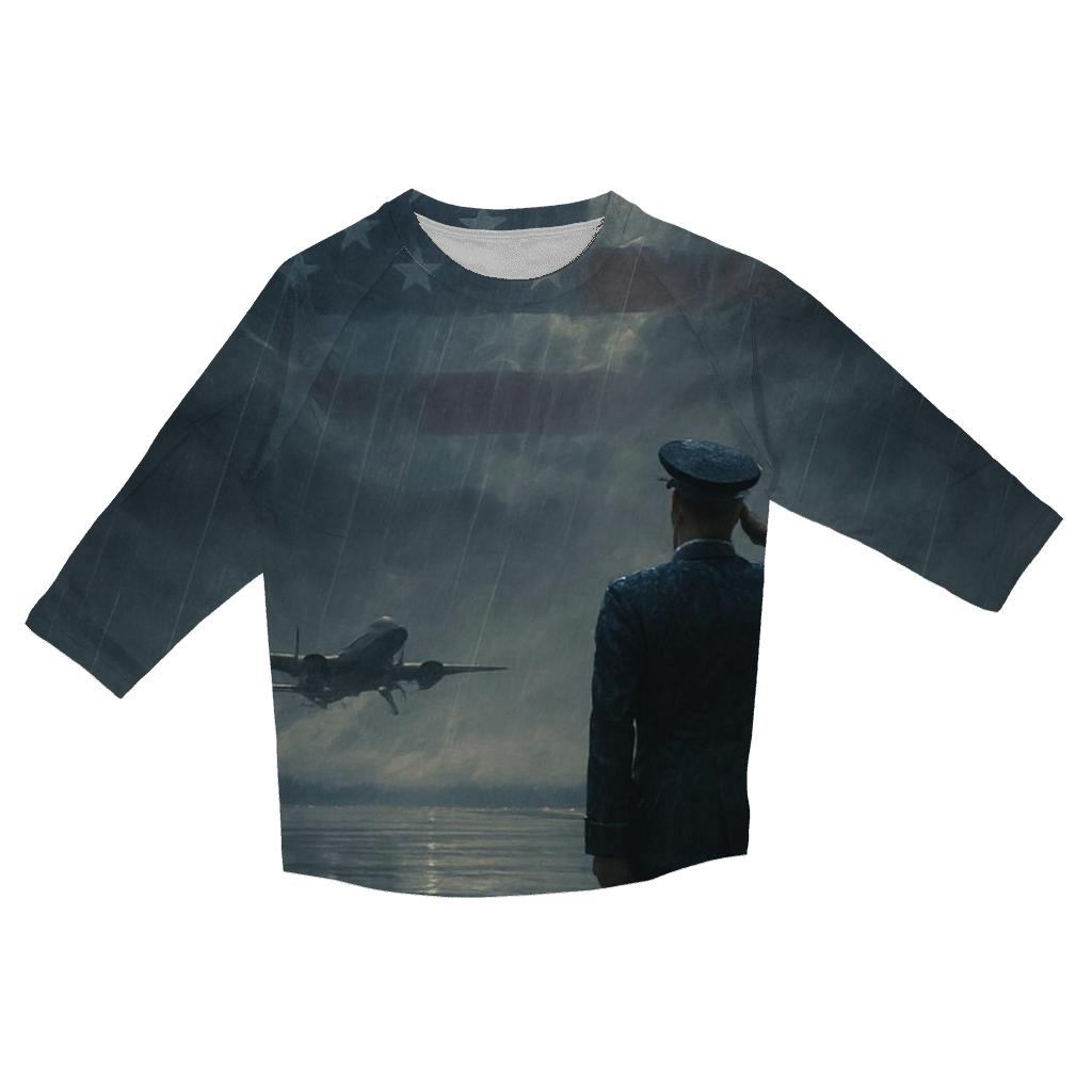 Silent Salute In The Rain cotton quarter sleeve shirts