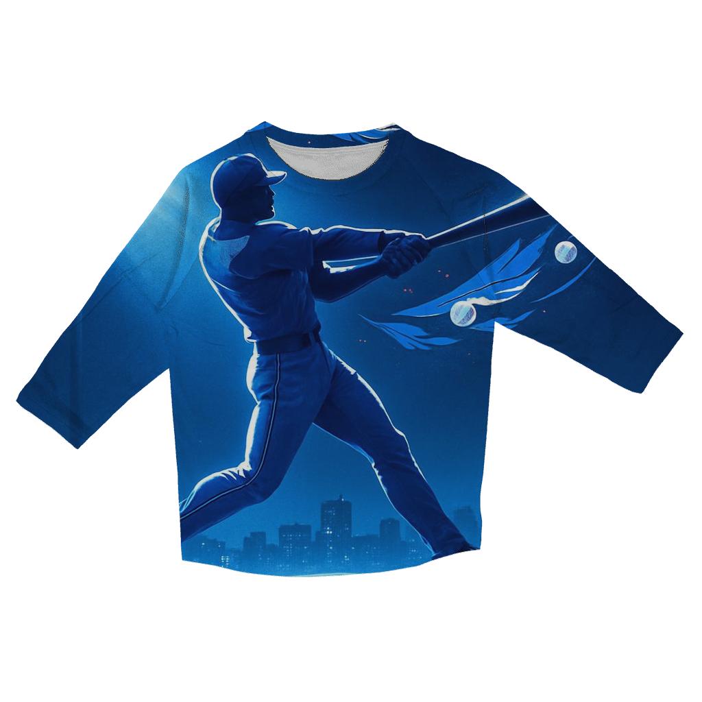 Blue Jays Skyline Swing cotton quarter sleeve shirts