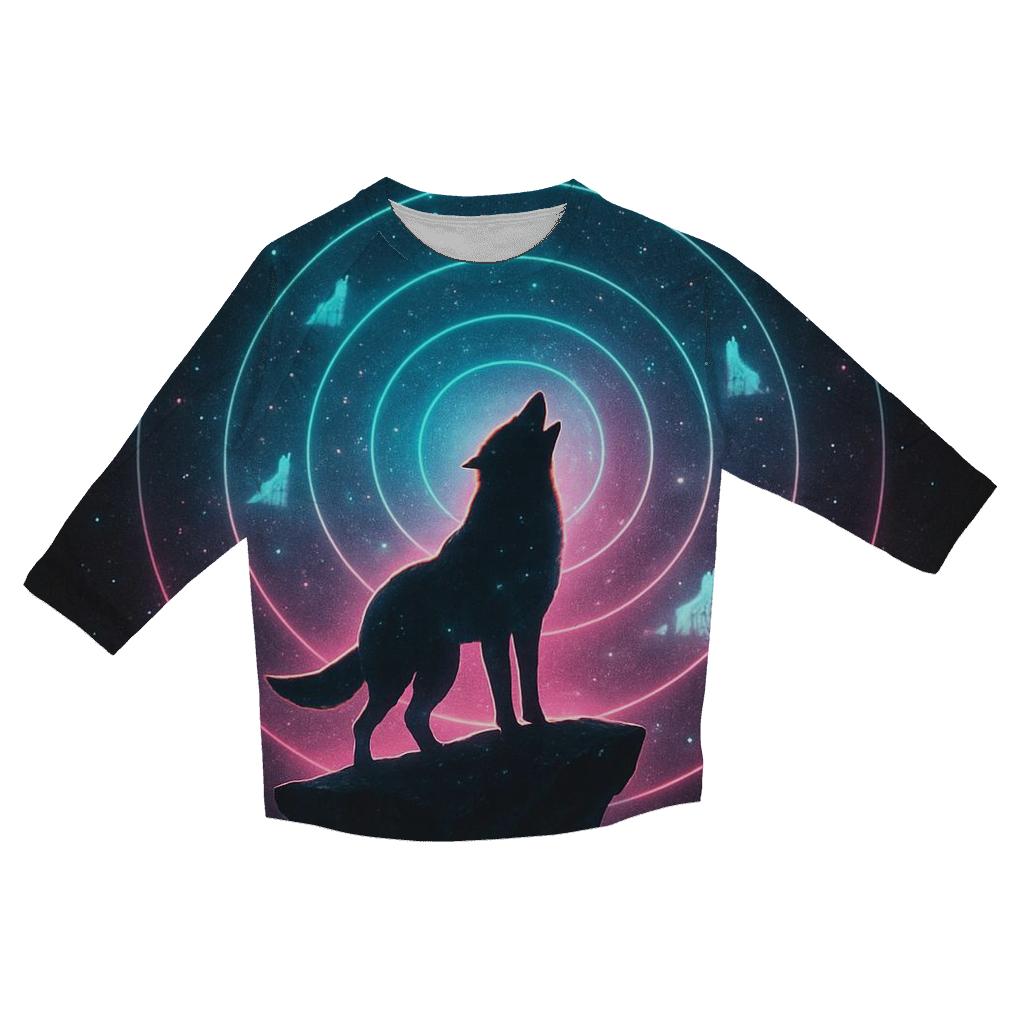 Cosmic Echo Howl Rings custom 3/4 sleeve shirts