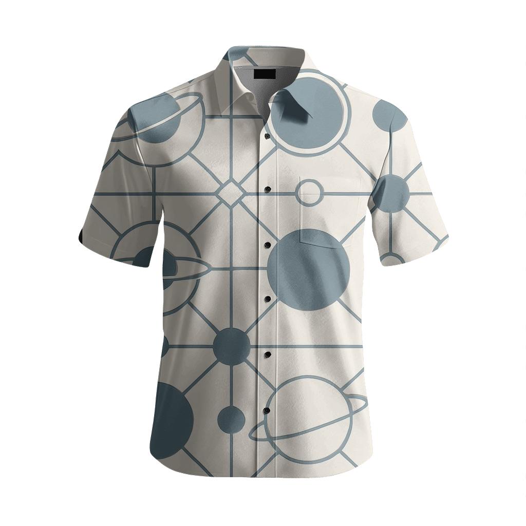 Orbital Trellis Geometric unique embroidered patterns