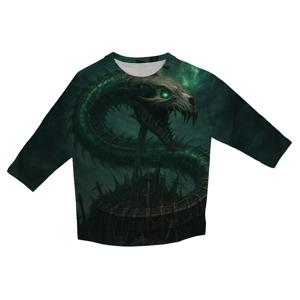 Serpent Of The Iron Grave designer 3/4 sleeve blouses