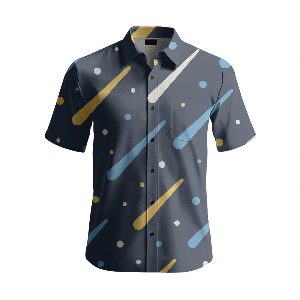Meteor Shower Scatter Dots designer stitched shirts