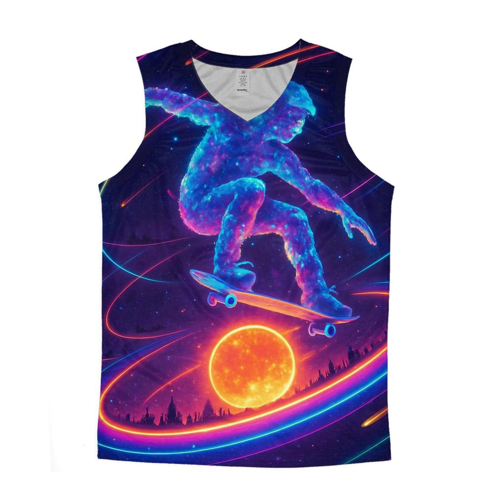 Nebula Skater On Solar Rings trendy fitted tank tops