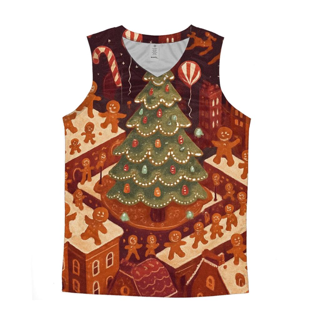 Gingerbread City Roof Top Parade sports performance tank tops