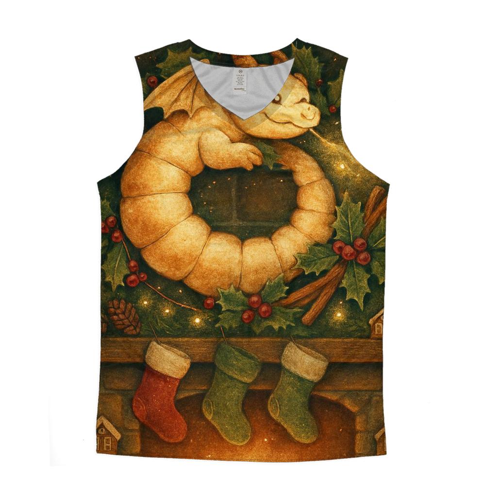 Fireplace Marshmallow Dragon Wreath custom tank tops