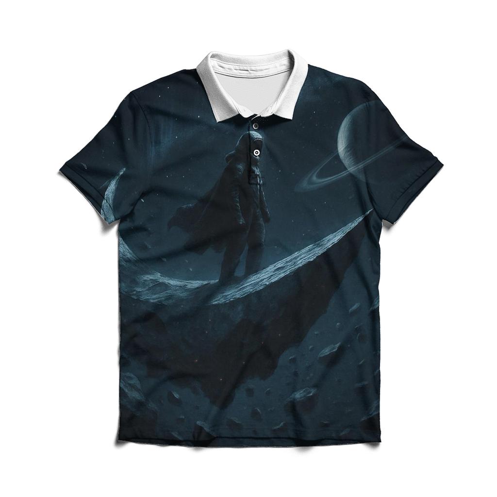 Voyager Of The Fractured Moons embroidered polo tops