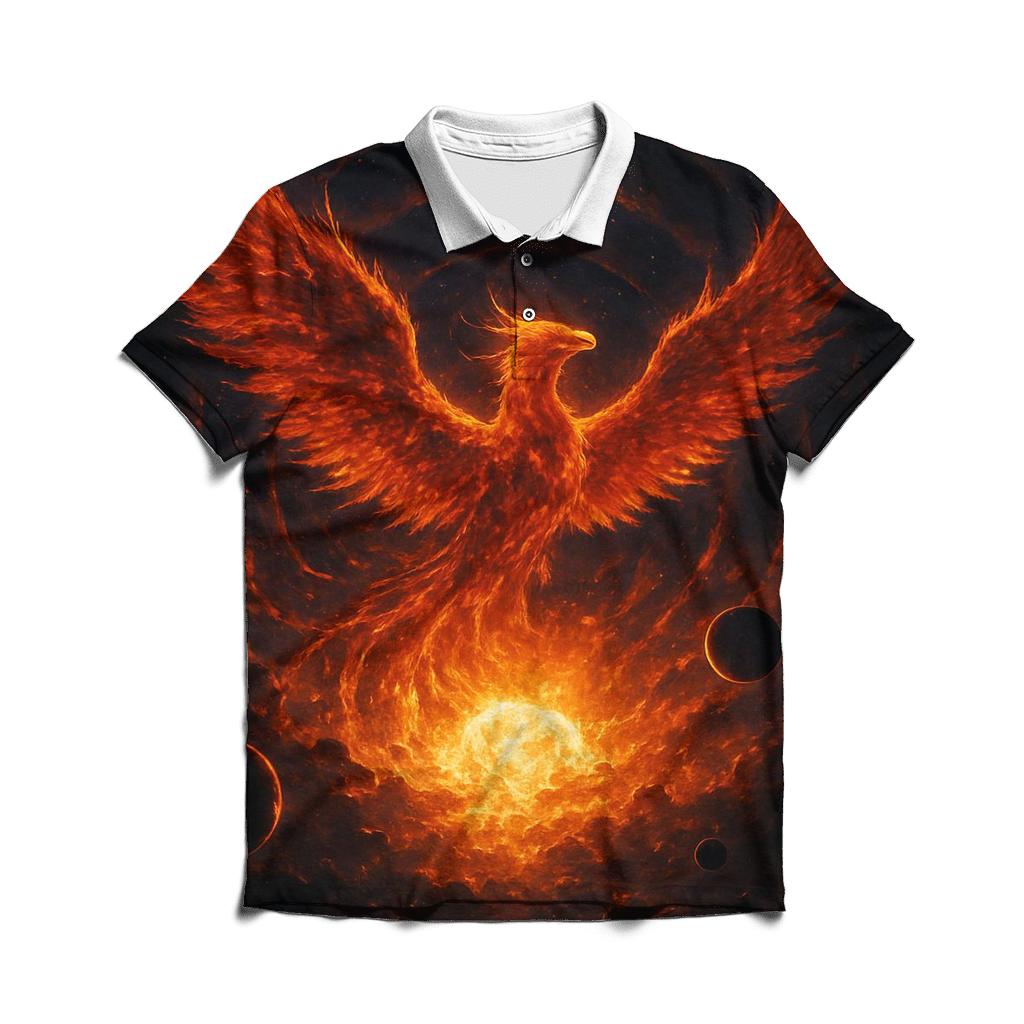 Galactic Phoenix From A Dying Star designer slim fit polos