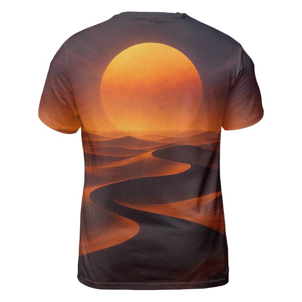 Dunes Of Ember Mirage artistic all-over print tops