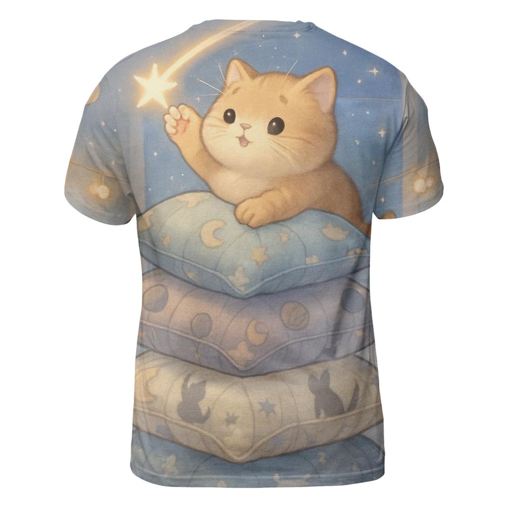 Shooting Star Pillow Fort Cat custom all-over print shirts