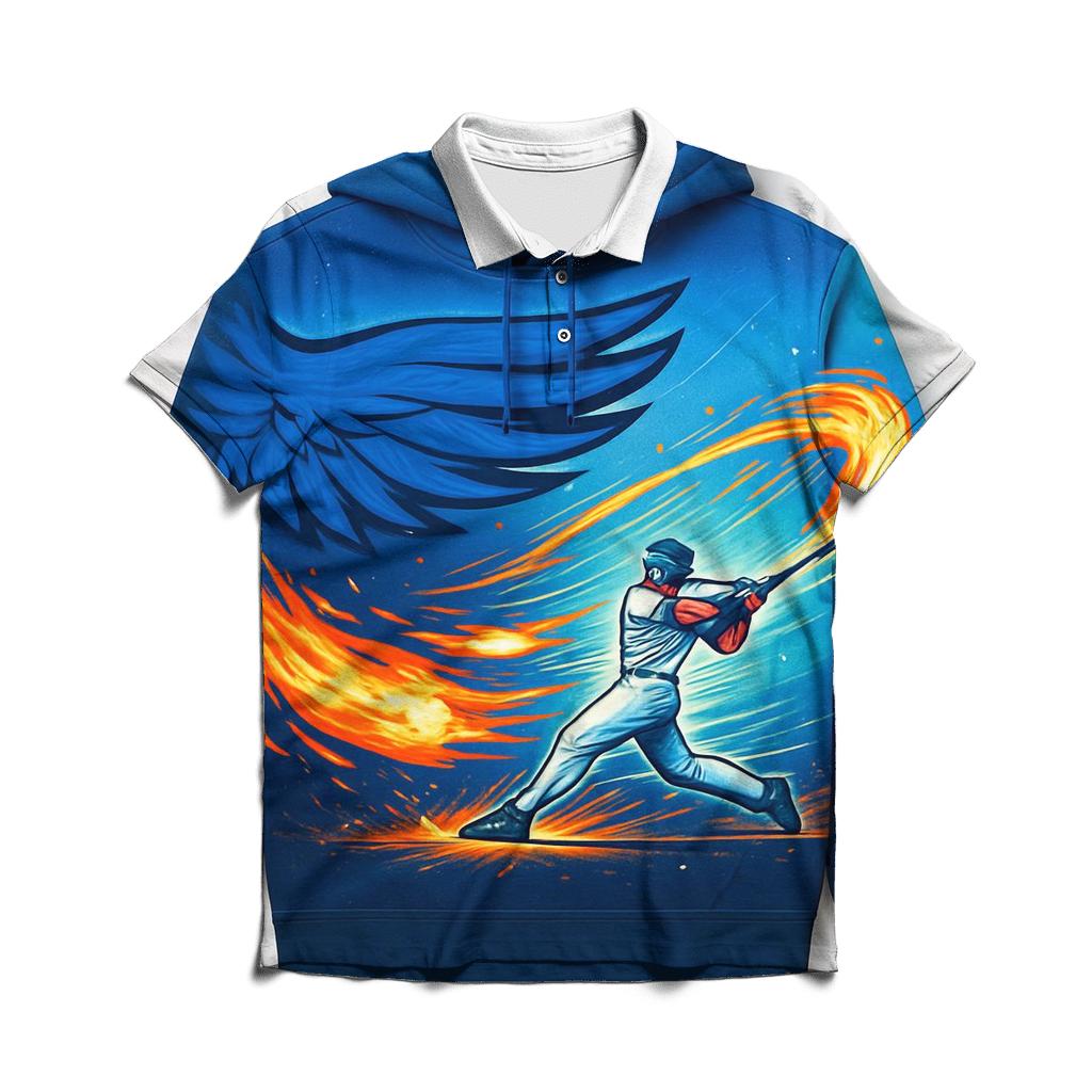 Meteor Arc Of The Blue Jays Wing custom polo shirts