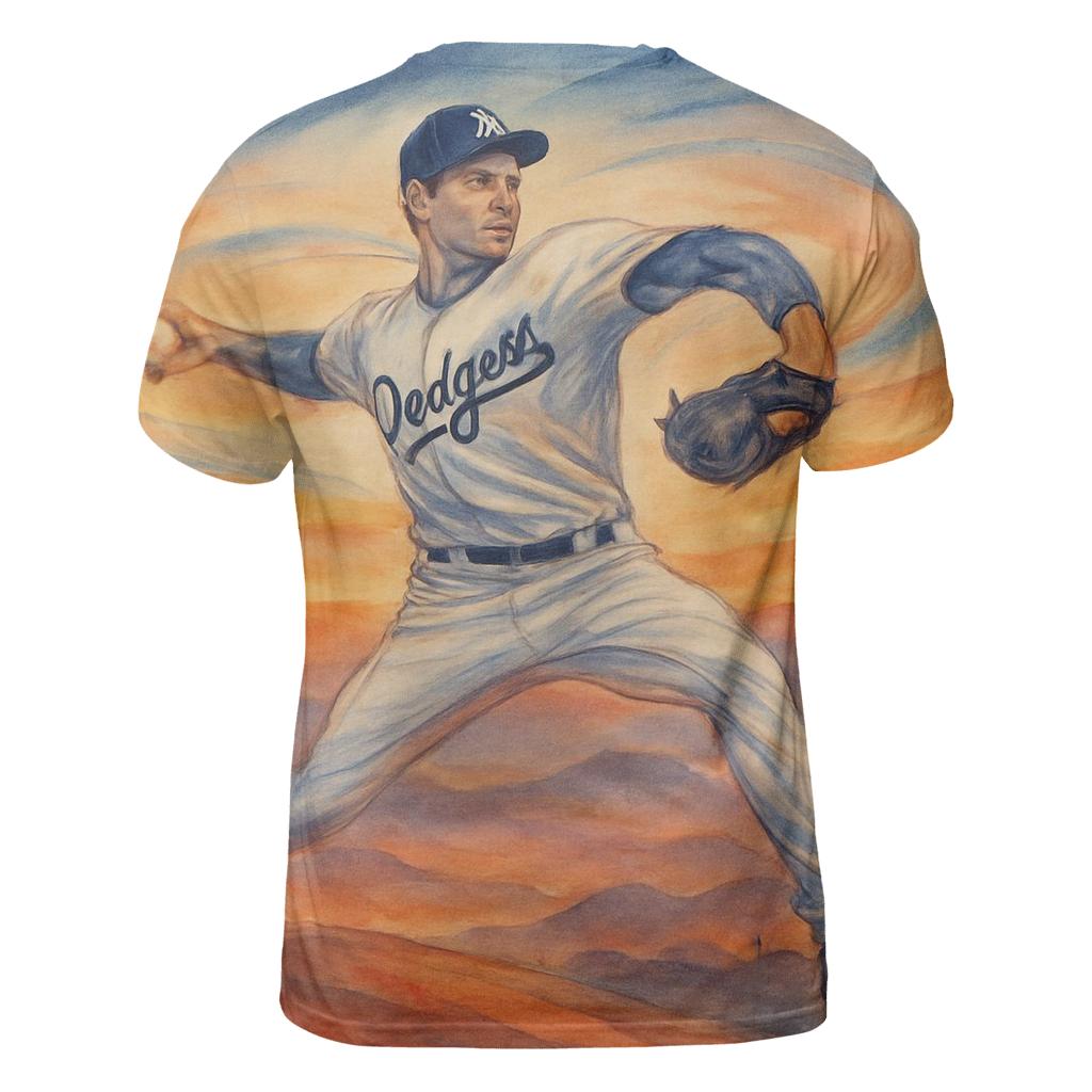 Sunset Windup Over Chavez Hills artistic all-over print tops