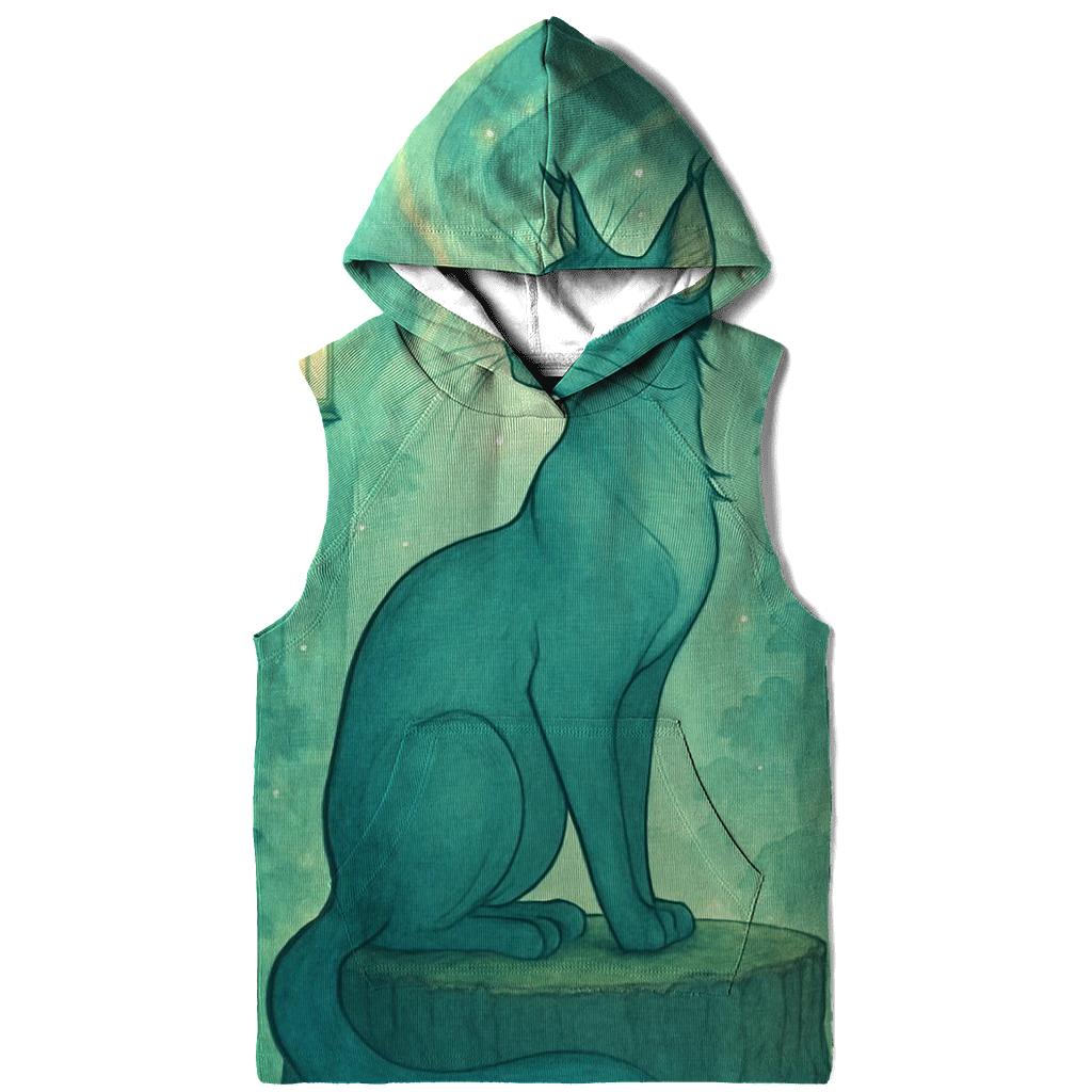 Aurora Lantern Forest Cat graphic hoodies