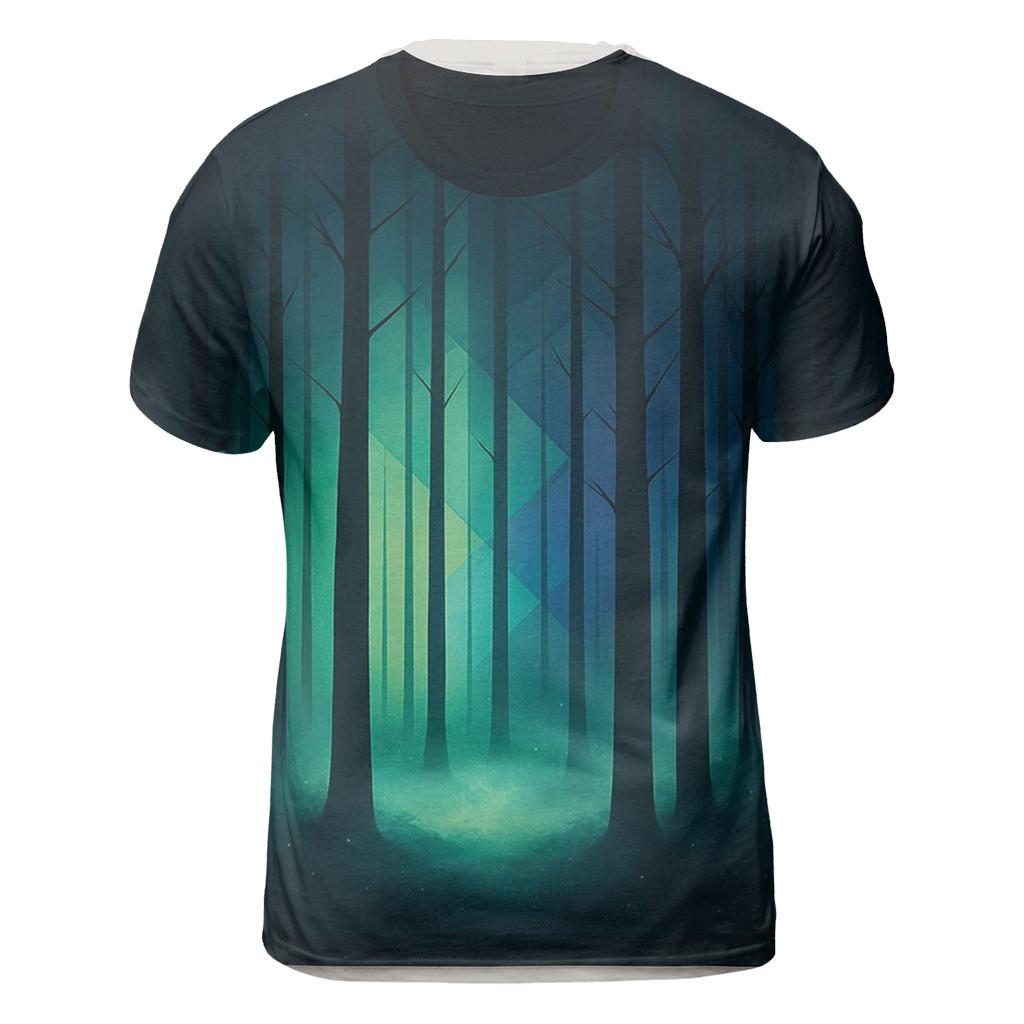 Prismatic Forest Veil trendy printed shirt styles