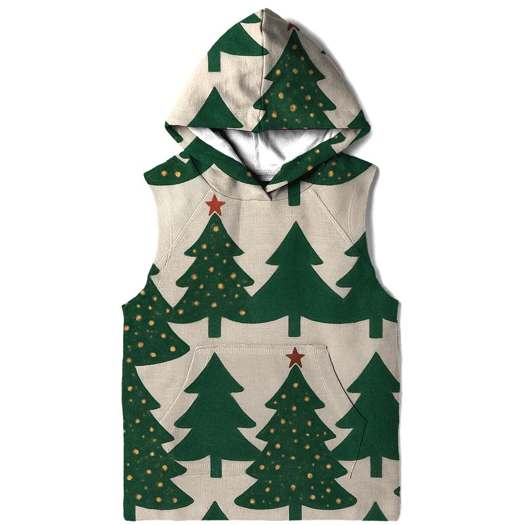 Evergreen Forest Chevron With Golden Ornaments designer hoodies