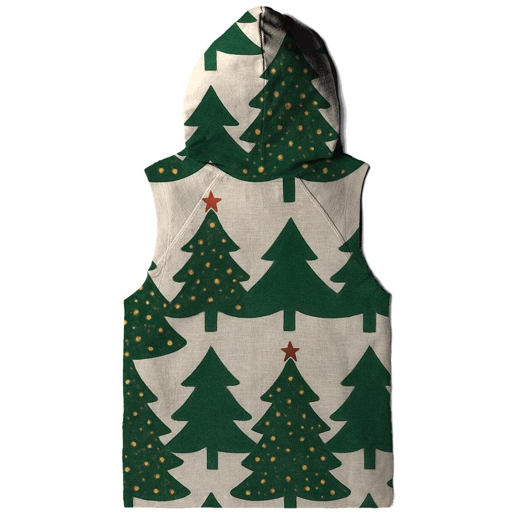 Evergreen Forest Chevron With Golden Ornaments designer hoodies