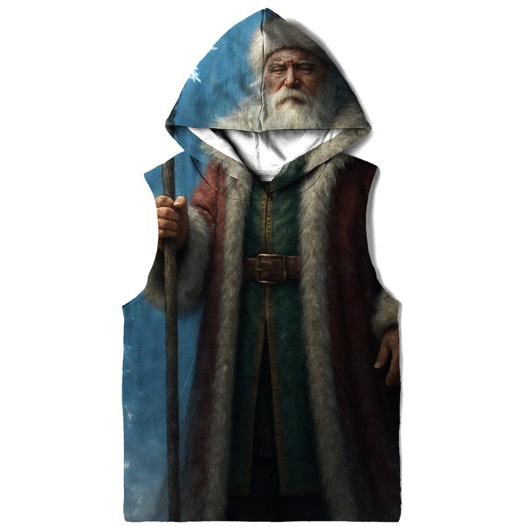 Frosted Crystal Forest Santa Guardian designer hoodies
