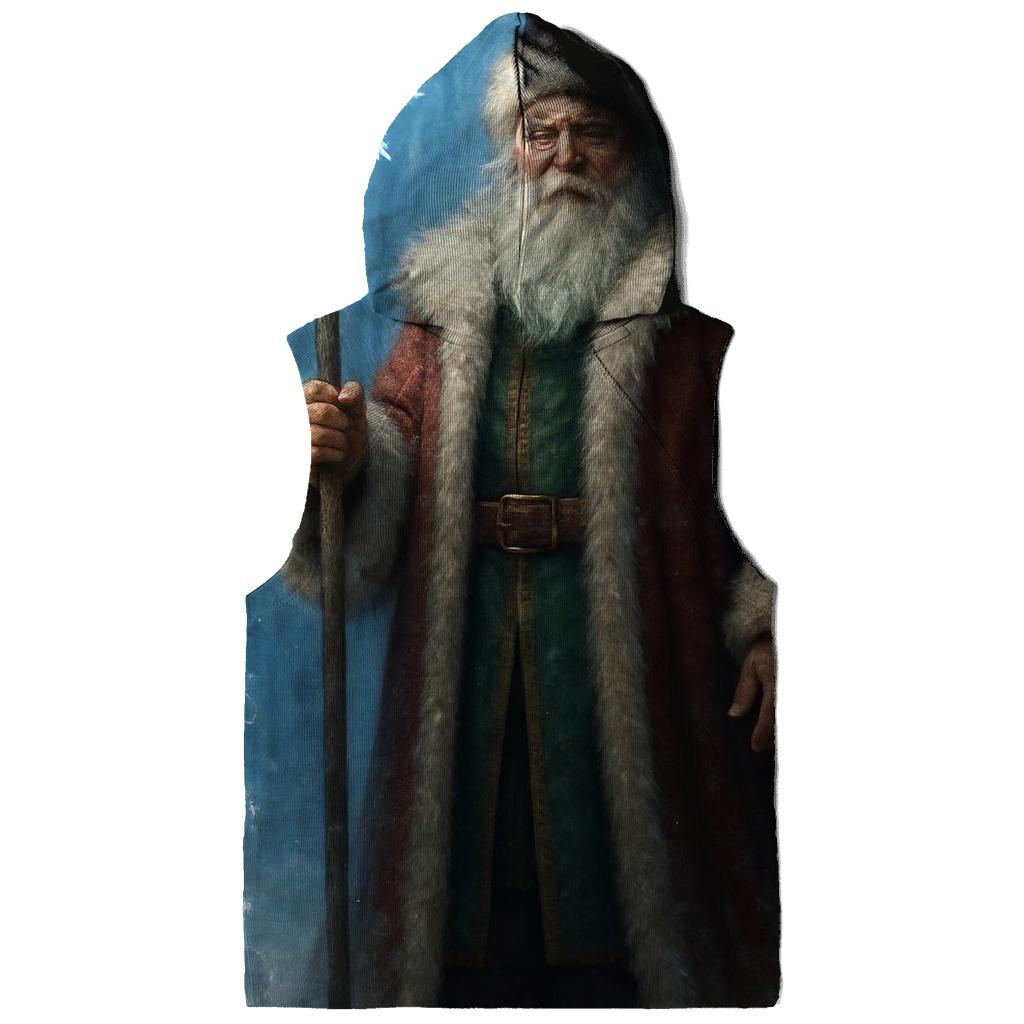 Frosted Crystal Forest Santa Guardian designer hoodies