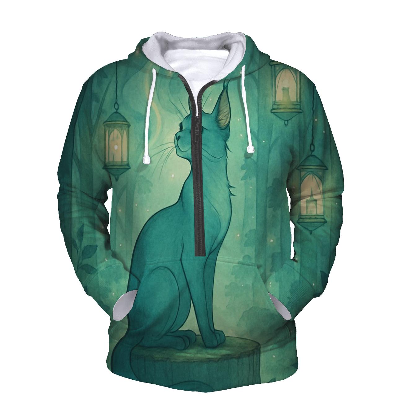 Aurora Lantern Forest Cat hoodie styles