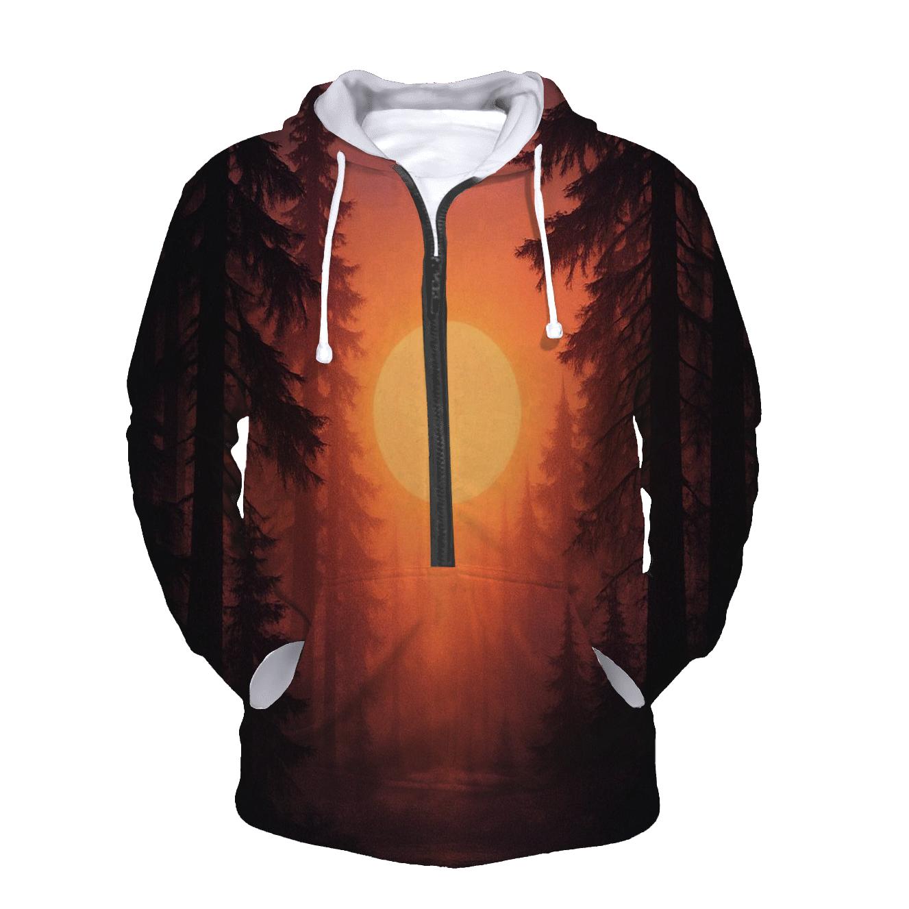 Forest Halo At Sundown custom hoodies