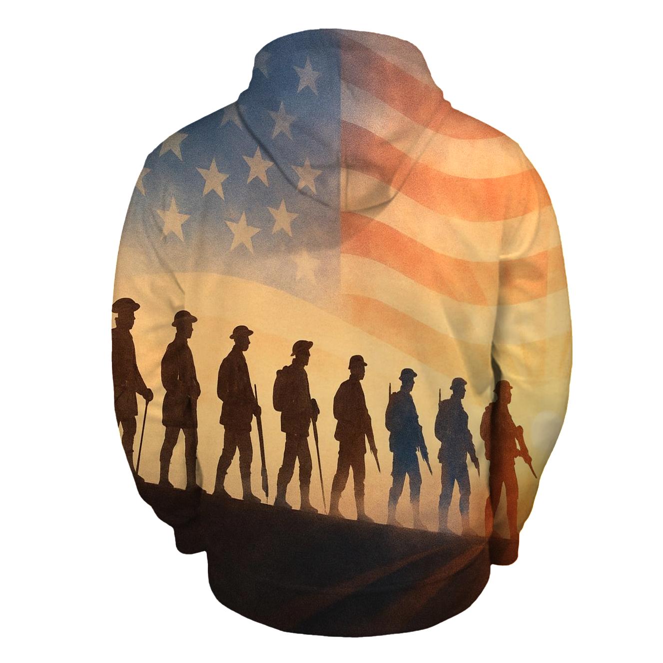 Honor Line At The Horizon printed hoodies