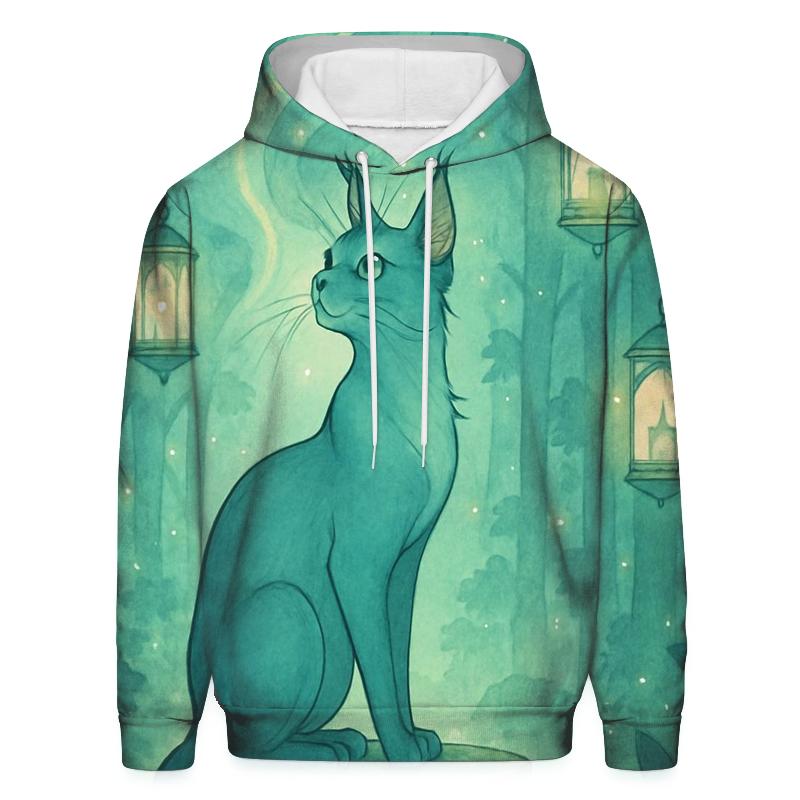 Aurora Lantern Forest Cat hoodie trends