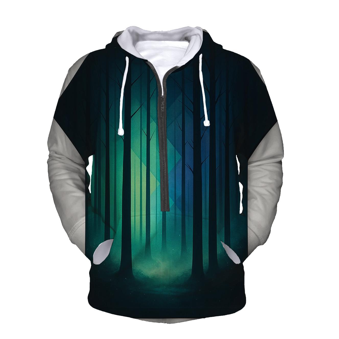 Prismatic Forest Veil pullover hoodies