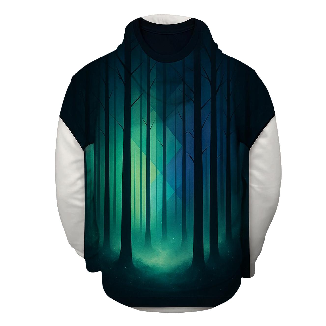 Prismatic Forest Veil pullover hoodies