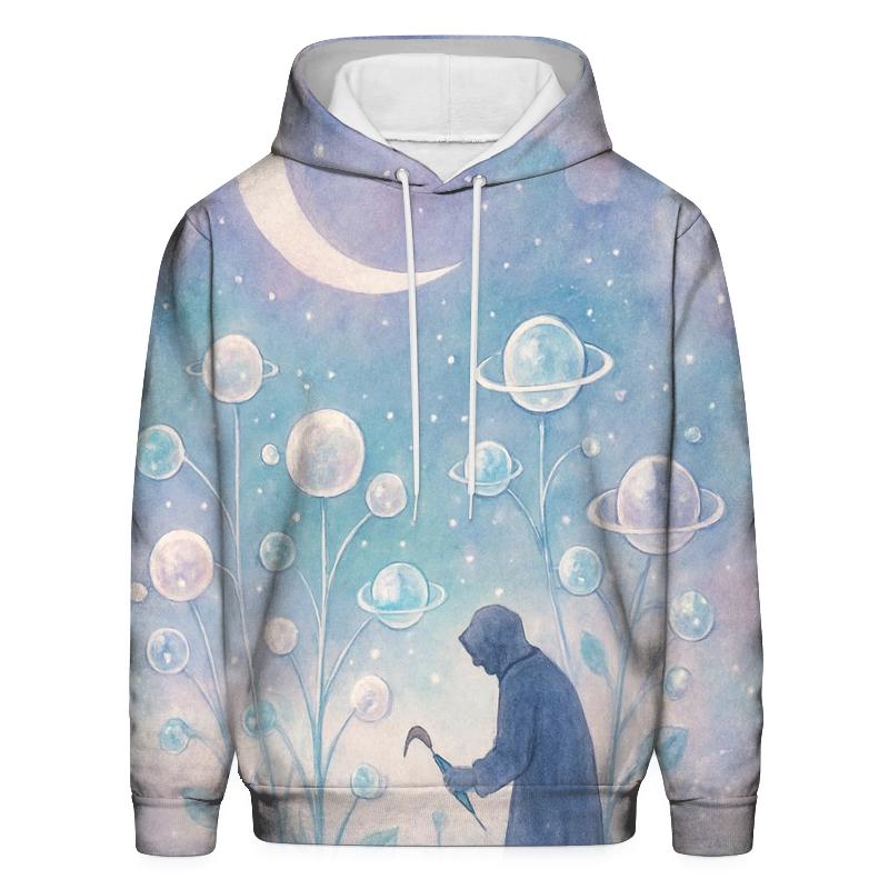 Lunar Garden Of Crystal Orbits premium hoodies