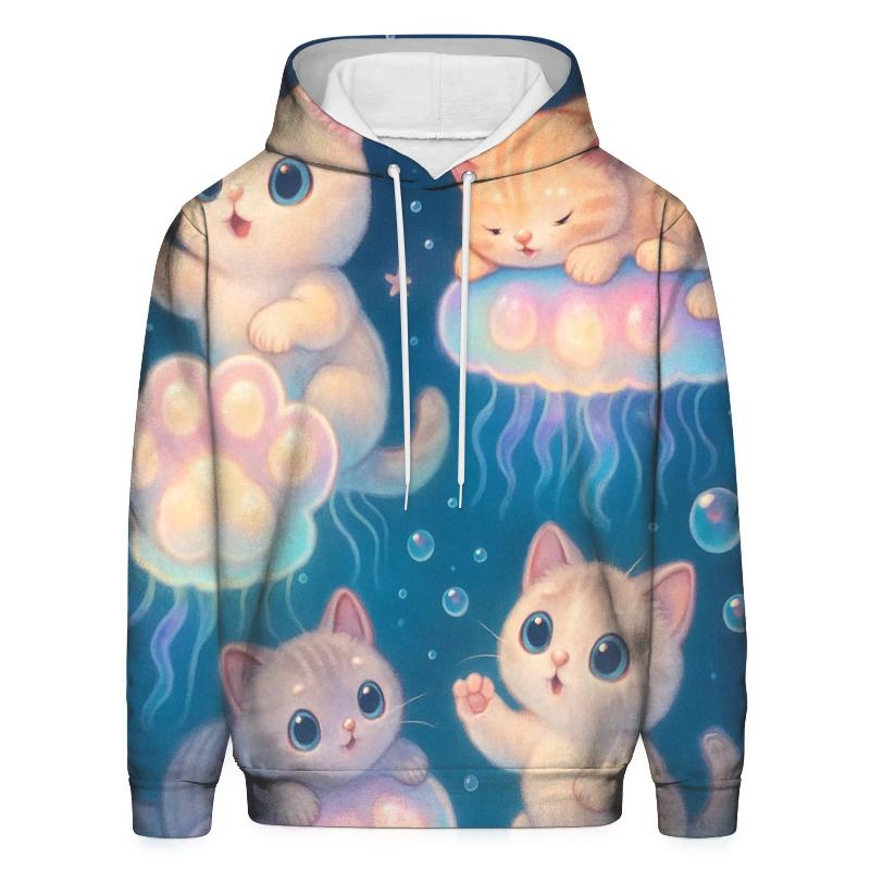 Moonlit Jellyfish Cat Parade hoodie designs