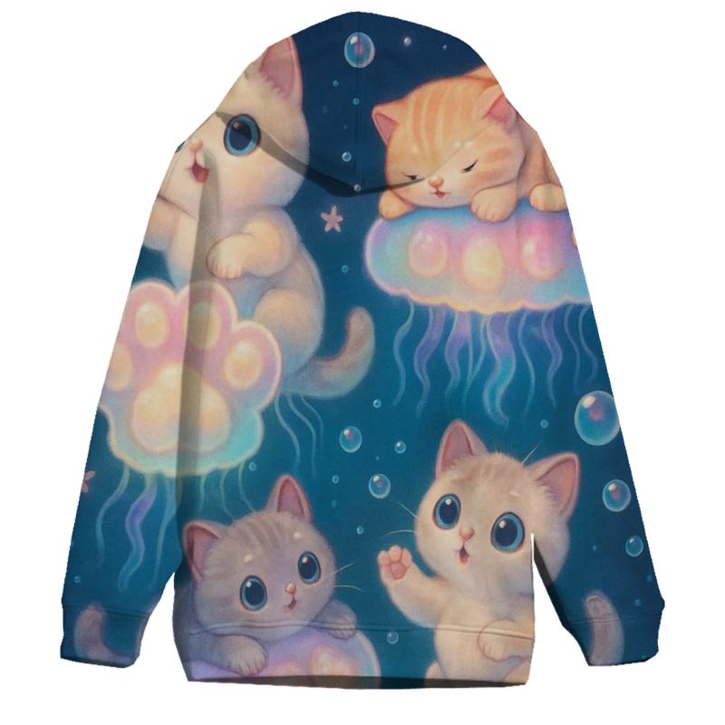 Moonlit Jellyfish Cat Parade hoodie designs