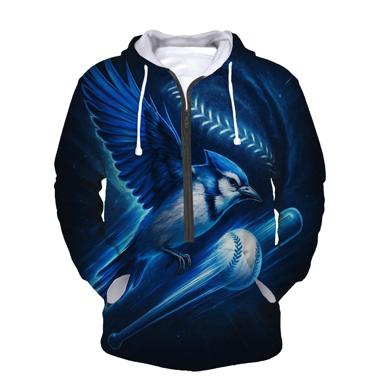 Stellar Flight With Blue Jays Feathers hoodie trends