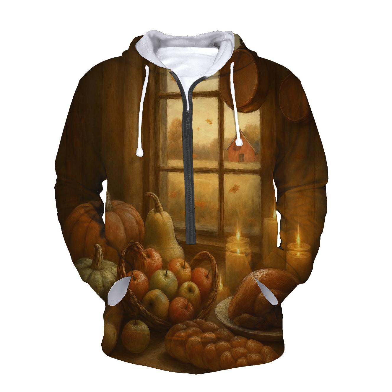 Gratitude Farmhouse Window Scene hoodie trends
