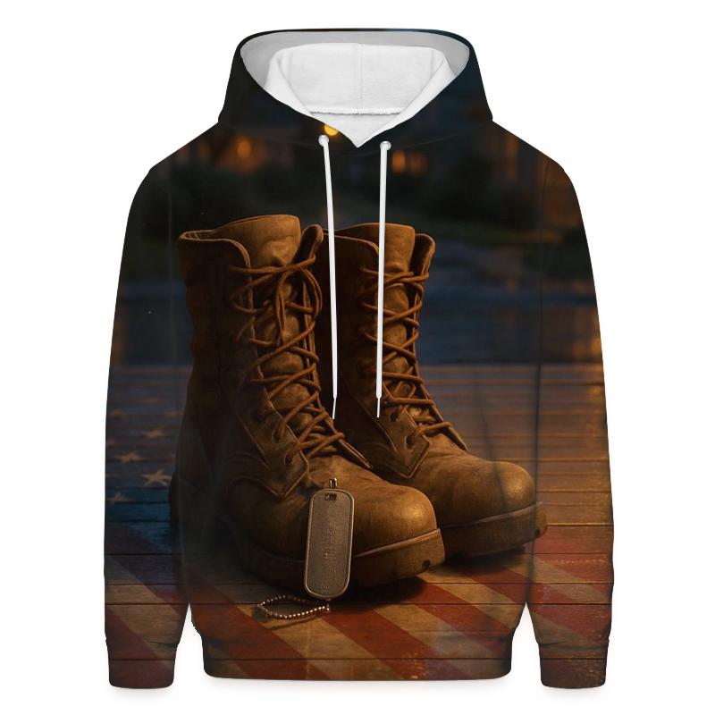 Guardian Boots On The Homefront printed hoodies